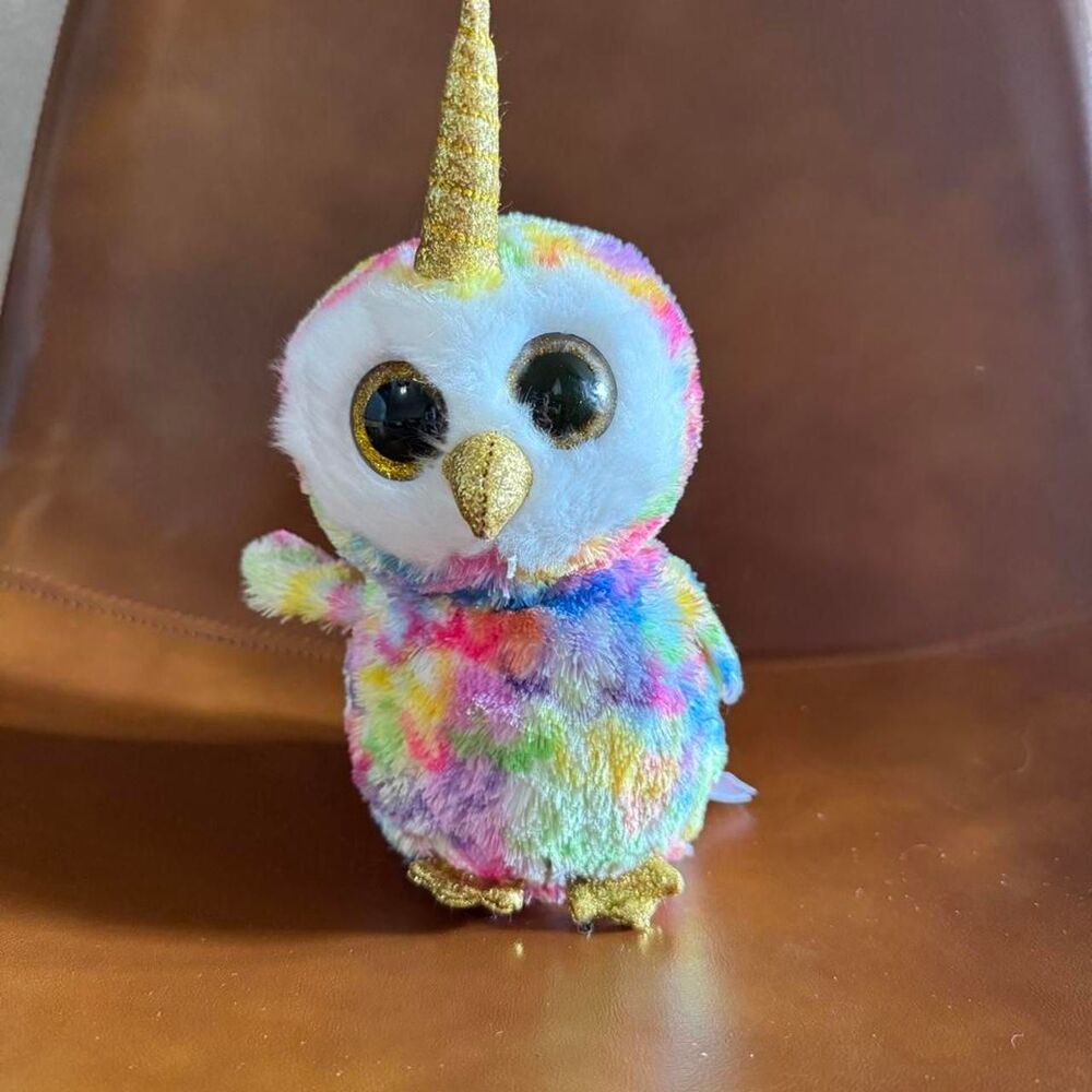 Ty unicorn rainbow owl